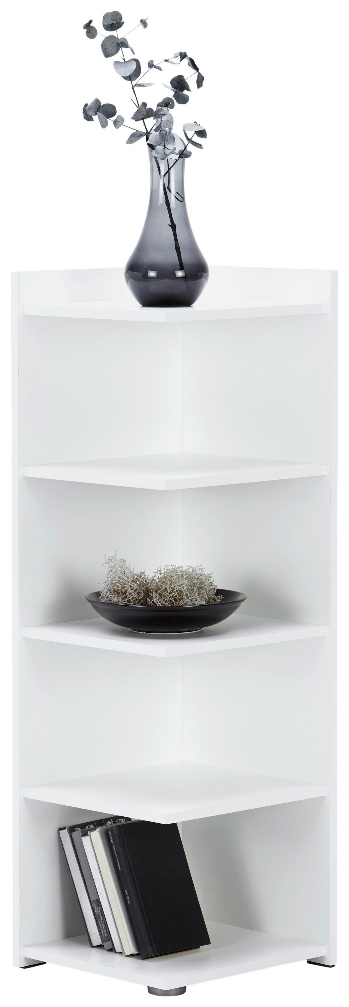 Etajeră de colț MX 184 - alb, Modern, material pe bază de lemn (37/110,5/35cm) - Modern Living