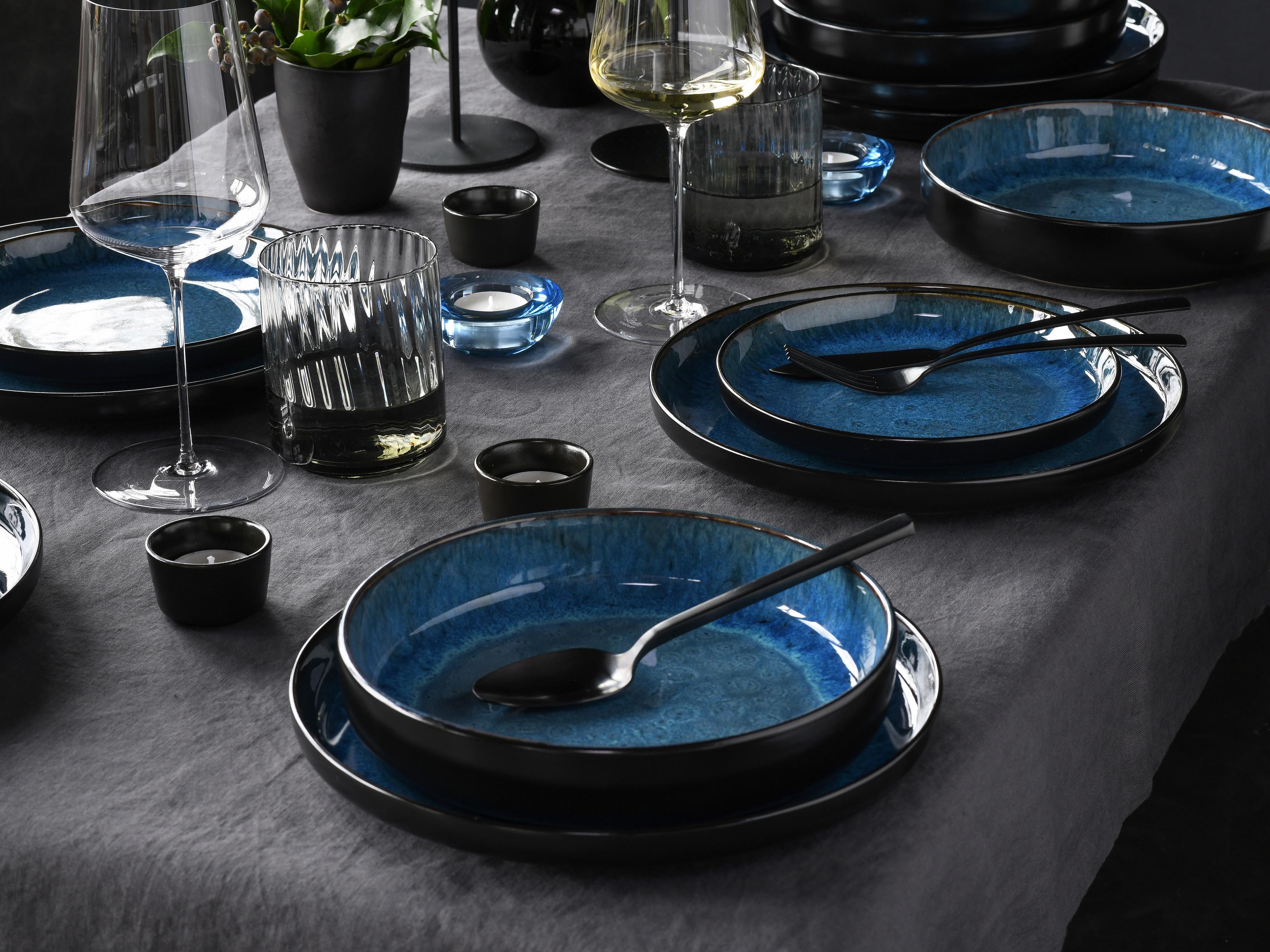 Jedilni Servis Nordic Fjord Blue, 18-Delni - modra, Basics, keramika - Creatable