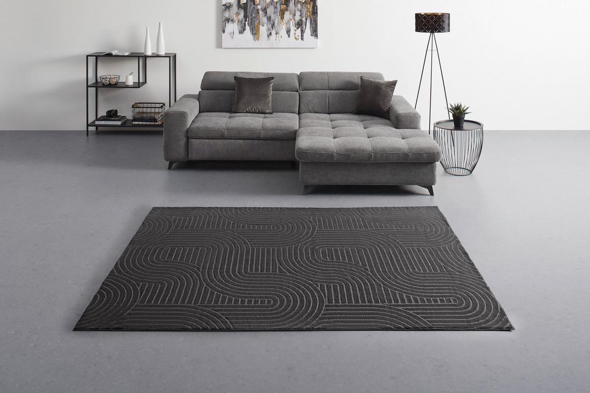 Tkani Tepih Zen Weave 80x140cm - antracit, Konvencionalno, tekstil (80/140cm) - Mömax