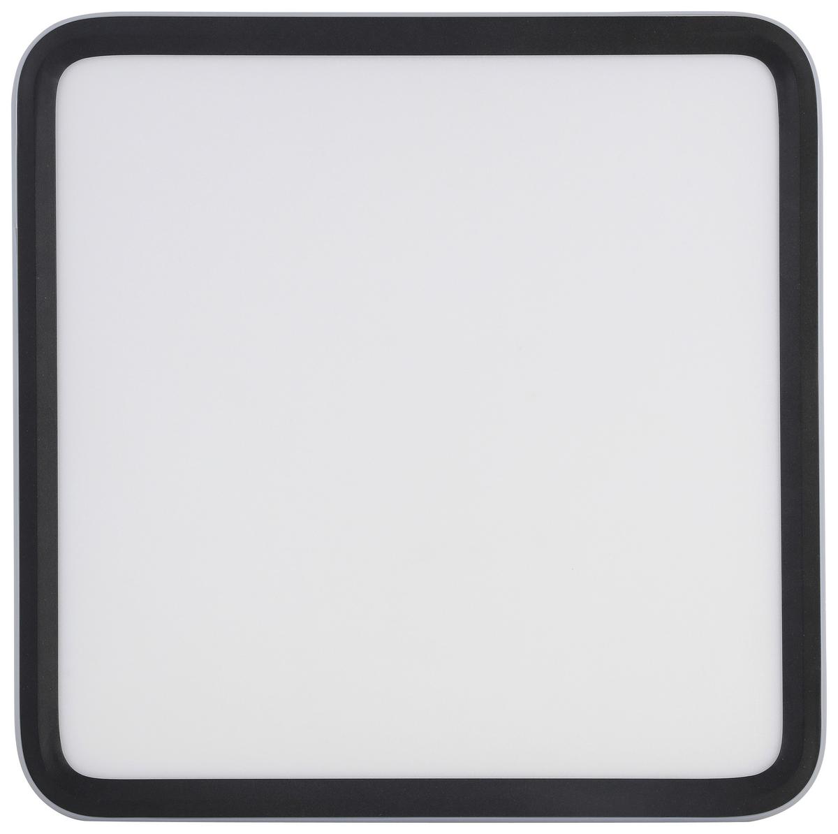 LAMPA SUFITOWA LED MIYU - czarny/biały, Modern, tworzywo sztuczne/metal (45/45/5,5cm) - Bessagi Home