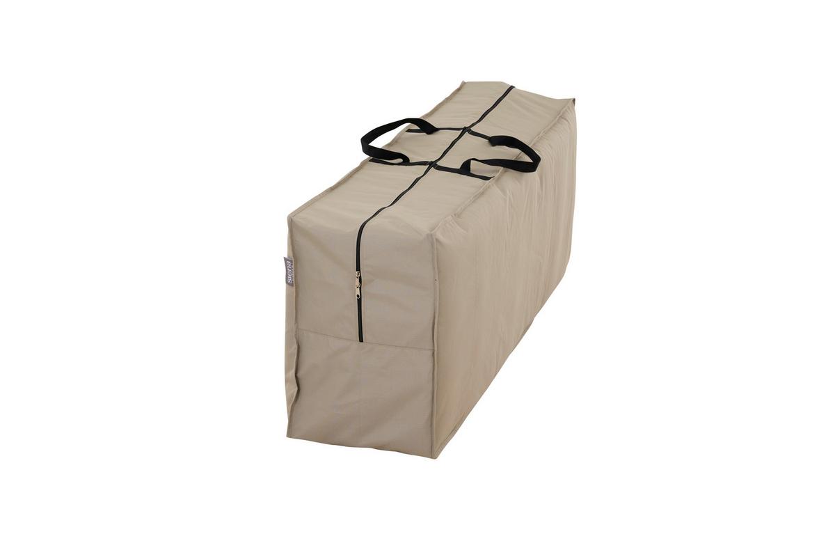 Aufbewahrungstasche Beige mit Reißverschluss - Beige, MODERN, Kunststoff (32/50/125cm) - Siena Garden