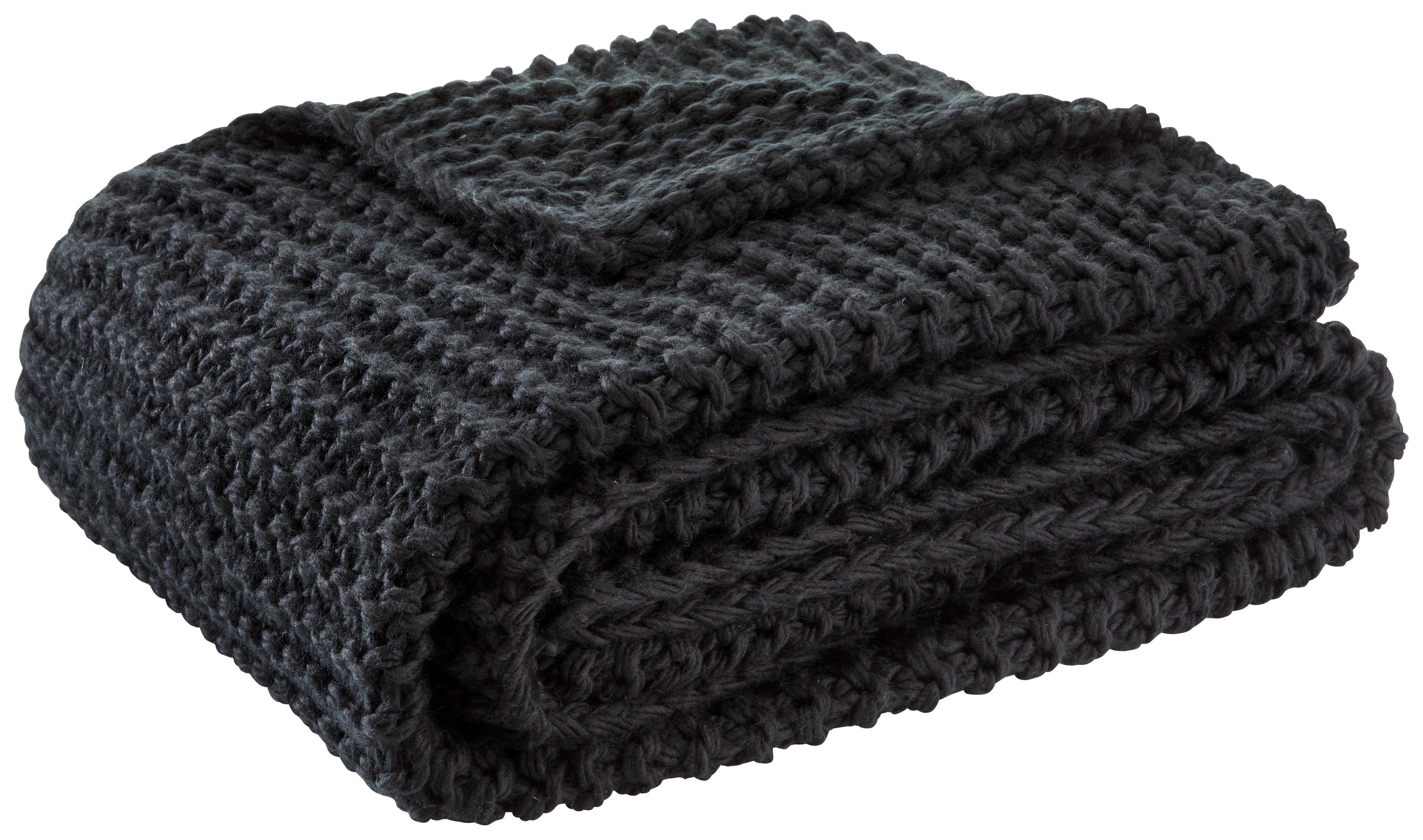 Mehka Odeja Emily - črna, Romantika, tekstil (110/160cm) - Premium Living