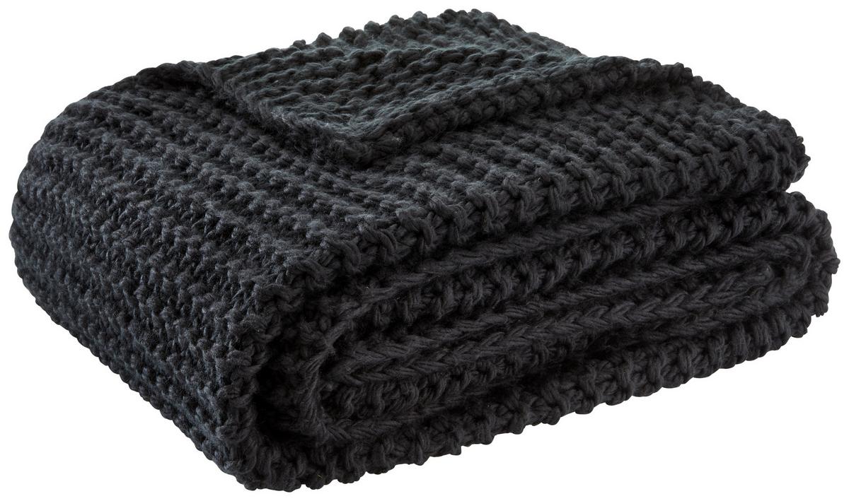 Mehka Odeja Emily - črna, Romantika, tekstil (110/160cm) - Premium Living