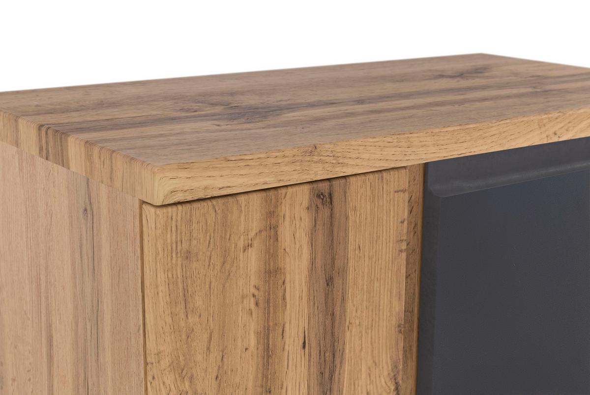 Unterschrank Varese ca. 65x79 cm Grau/Eiche - Eiche Wotan/Grau, MODERN, Holzwerkstoff (65/79/35cm) - Held