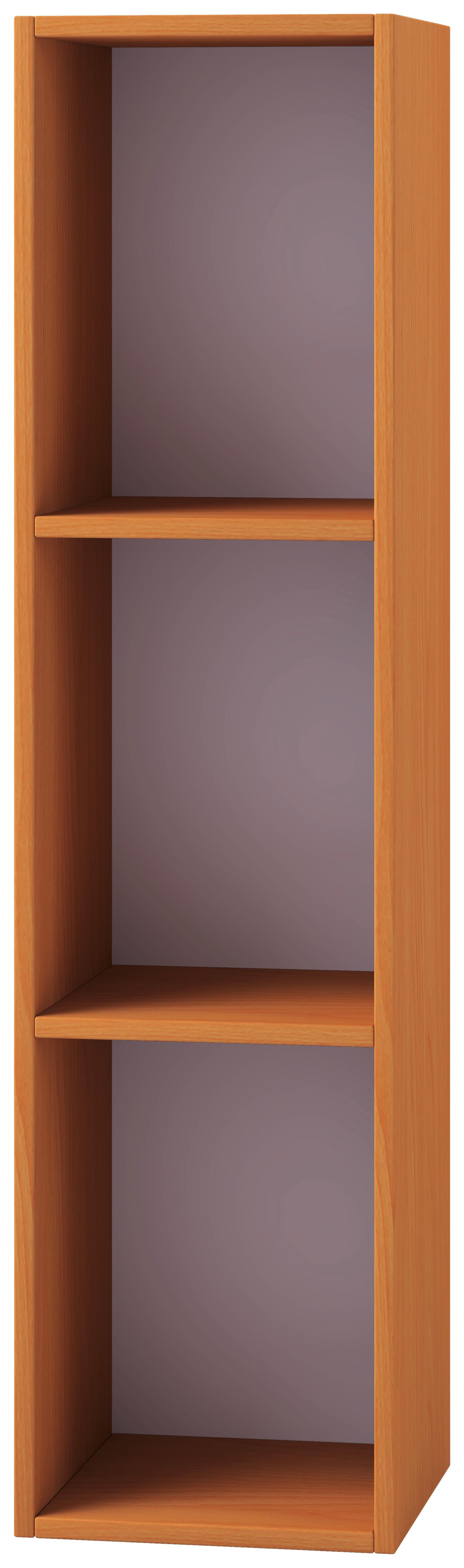 Schallplattenregal Platto in Buchefarbe, B: 34 cm - Buchefarben, KONVENTIONELL, Holzwerkstoff (34/107/29cm) - MID.YOU