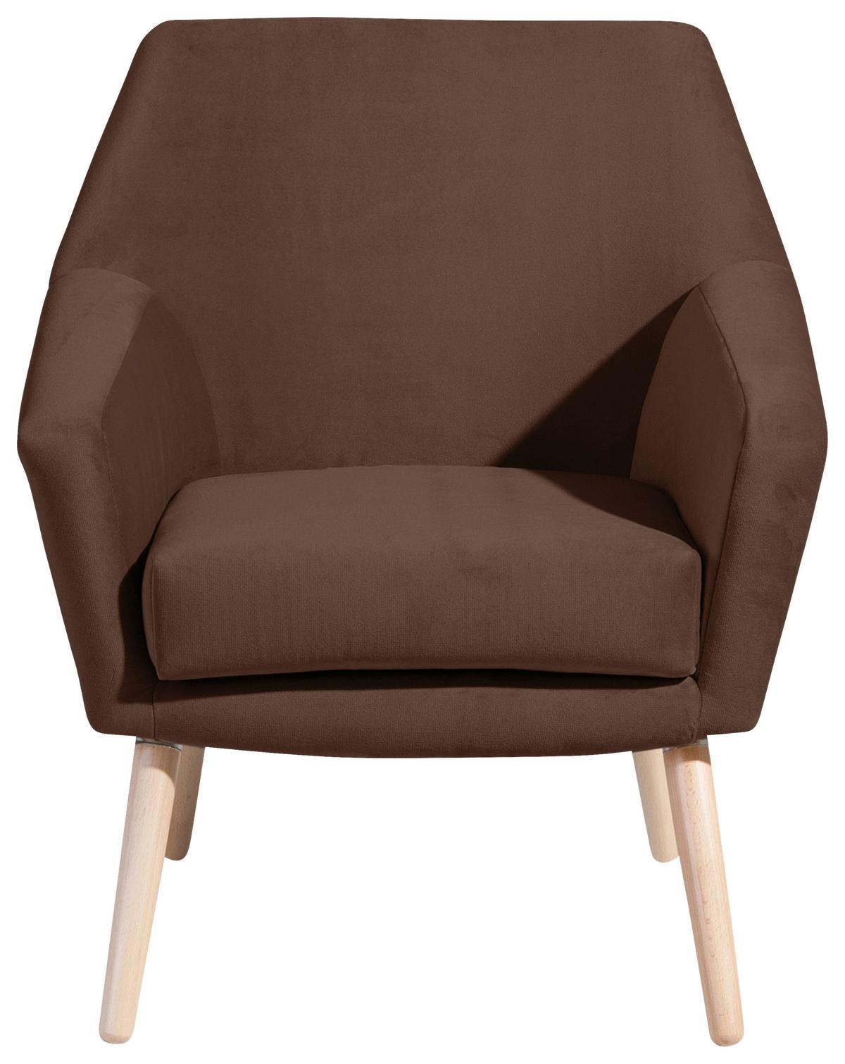 SESSEL ALEGRO - Buchefarben/Braun, Design, Holz/Textil (67/81/71cm) - Max Winzer