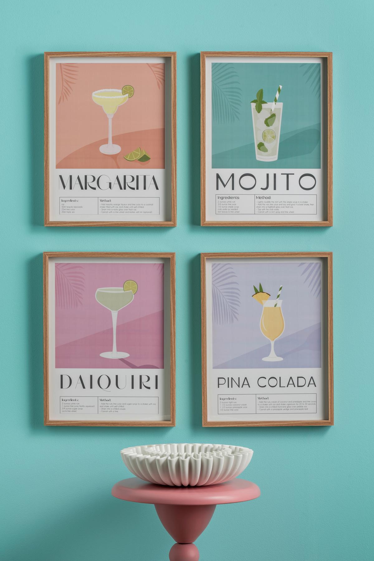 PATERA DEKORACYJNA WAVE MEDIUM - biały, Basics, tworzywo sztuczne (20/6cm) - Present Time