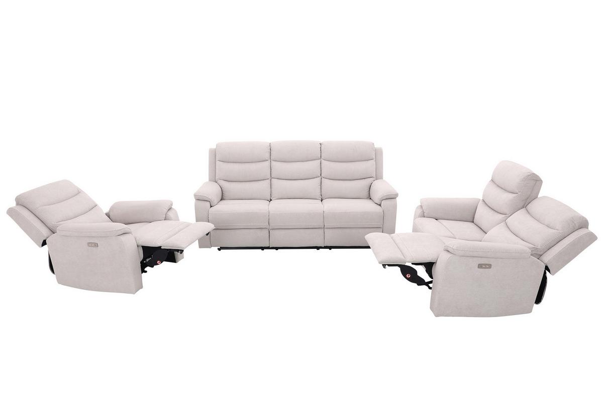 Relaks Fotelja Manchester - bež/crna, Konvencionalno, tekstil/plastika (82/103/96cm) - Ondega