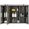 SPEGELSKÅP TIMBER -EXKLUSIV- - Modern, metall/trämaterial (90/65/20cm) - Premium Living