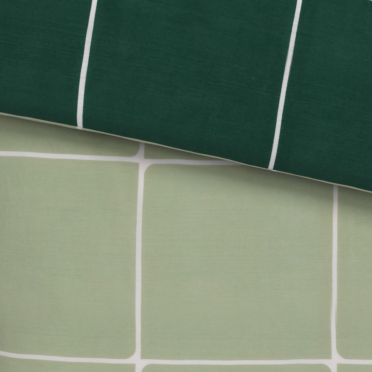 LINGE DE LIT LINNEA WENDE - Waldgrün/Weiss, Modern, Textil (160/210cm) - Modern Living