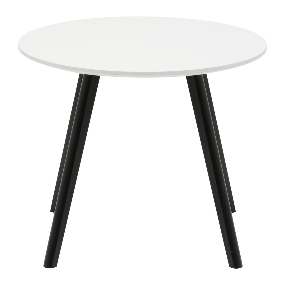 Beistelltisch Wave in Schwarz/Weiß - Schwarz/Weiß, MODERN, Holz/Holzwerkstoff (50/50/41,5cm) - Mömax