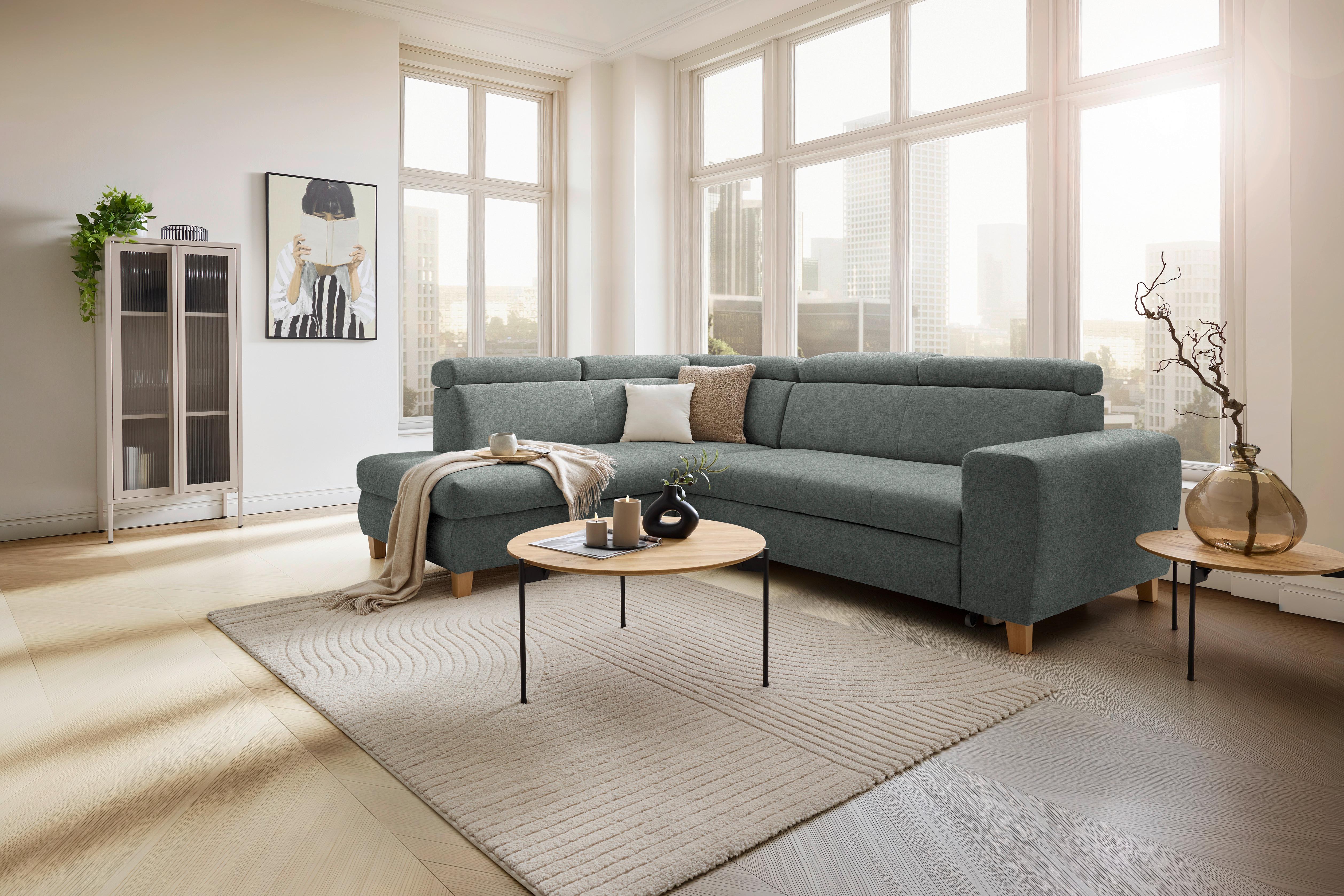 Coltar LUGO - gri-albăstrui, Modern, plastic/lemn (205/98/266cm) - Mömax