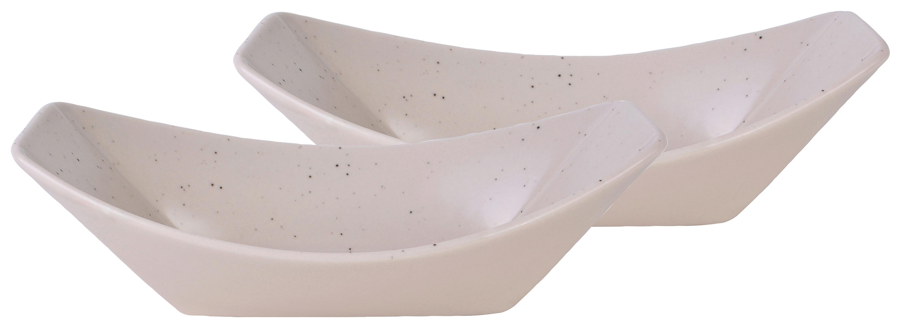 Set Posod Street Boat, 2-Delni - krem barve, Basics, keramika (23,5/13,5cm) - Creatable