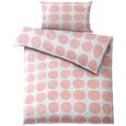 Bettwäsche Dots Rosa 140x200cm - Rosa/Weiß, MODERN, Textil (140/200cm) - Mömax modern living