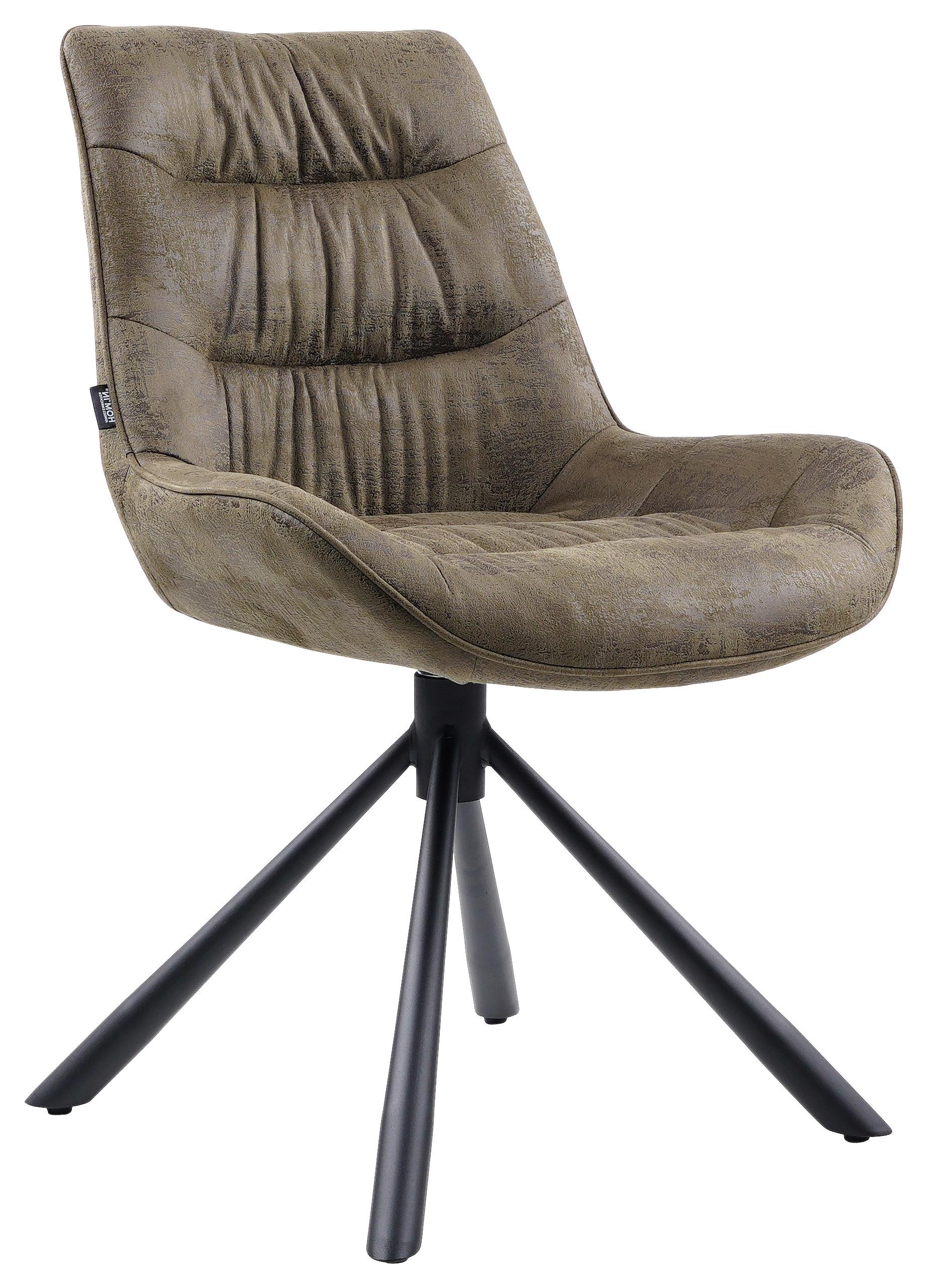 KRZESŁO HEIKO -HOM IN EXKLUSIV- - zielony/czarny, Design, metal/tkanina (57/84/63cm) - Hom`in