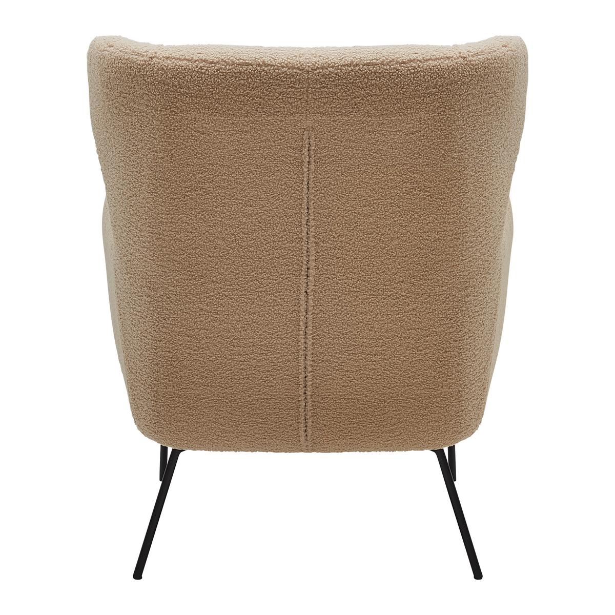 Fotel Norbi - bézs, Modern, textil/fa (84/95/75cm) - Mömax