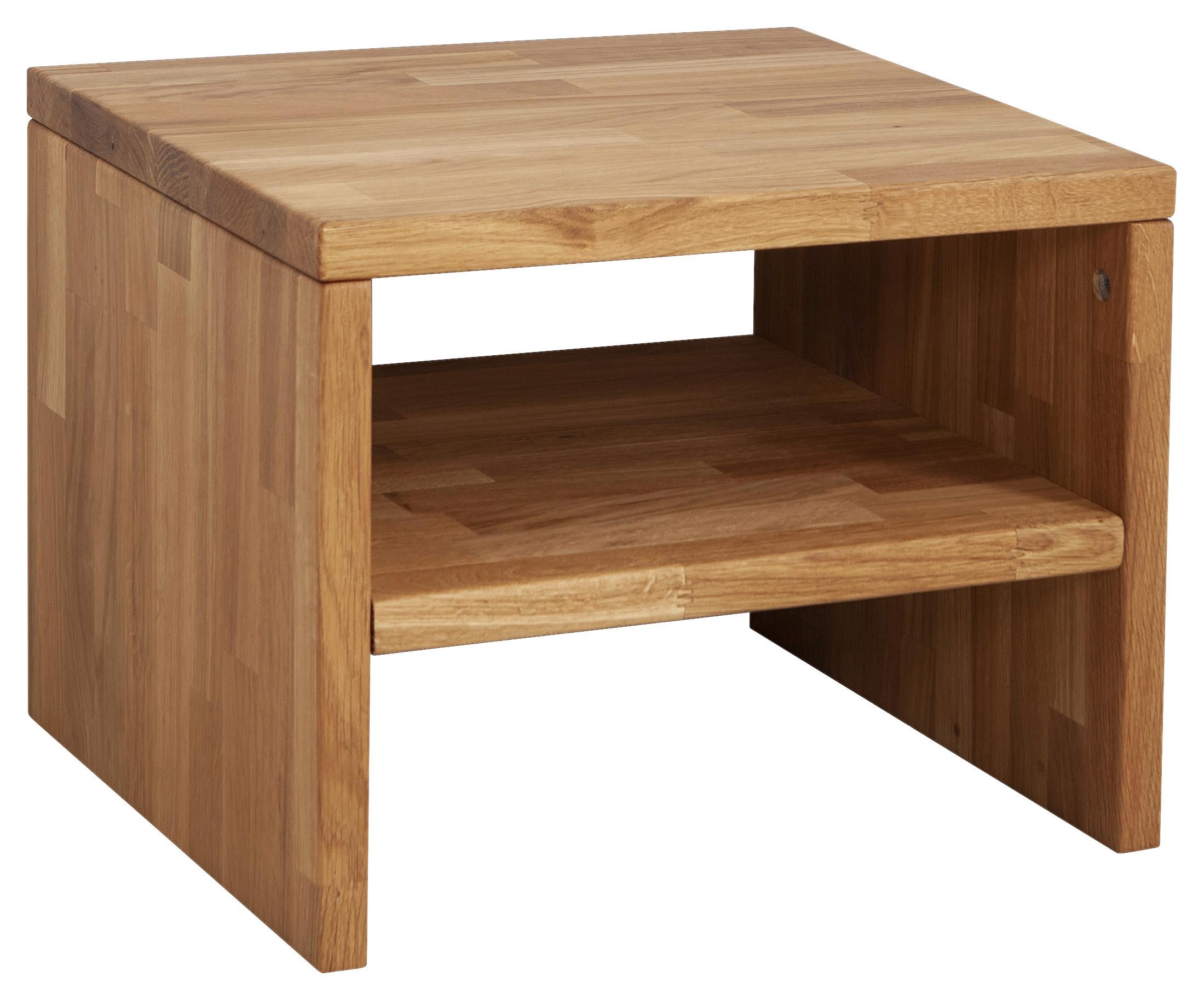 Nočna Omarica Harry, Hrast, Masivna - naravne barve, Moderno, les (42/37/32cm) - MID.YOU