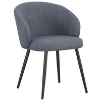 Stuhl Nala Grau - Schwarz/Grau, LIFESTYLE, Textil/Metall (57/76/60cm) - Mömax