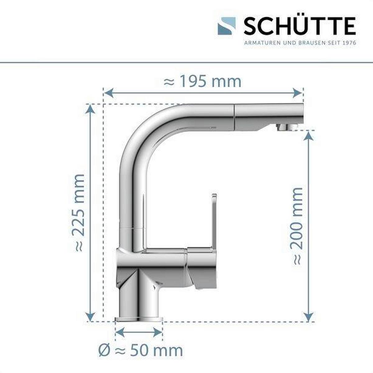 Waschtischarmatur London aus Metall - Chromfarben, Basics, Metall (7,9/22,5/19,5cm) - Schütte
