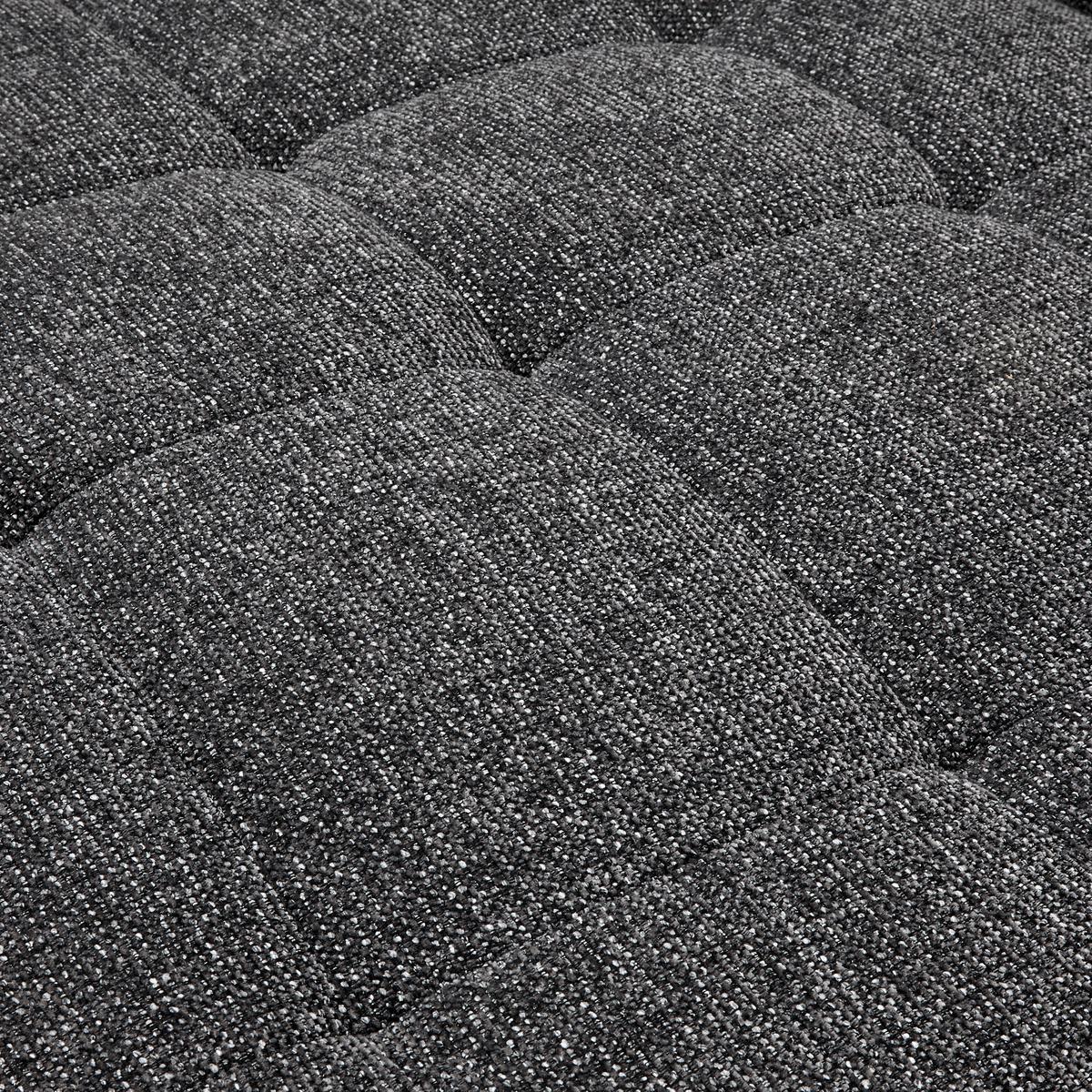 Wohnlandschaft Milano Graphitfarben - Graphitfarben/Schwarz, Modern, Holz/Textil (254/82-105/177cm) - Based