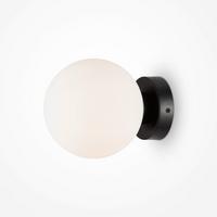 Wandleuchte Basic Form Weiß/Schwarz max. 40 Watt - Schwarz/Weiß, Trend, Glas/Metall (15/18cm) - MAYTONI