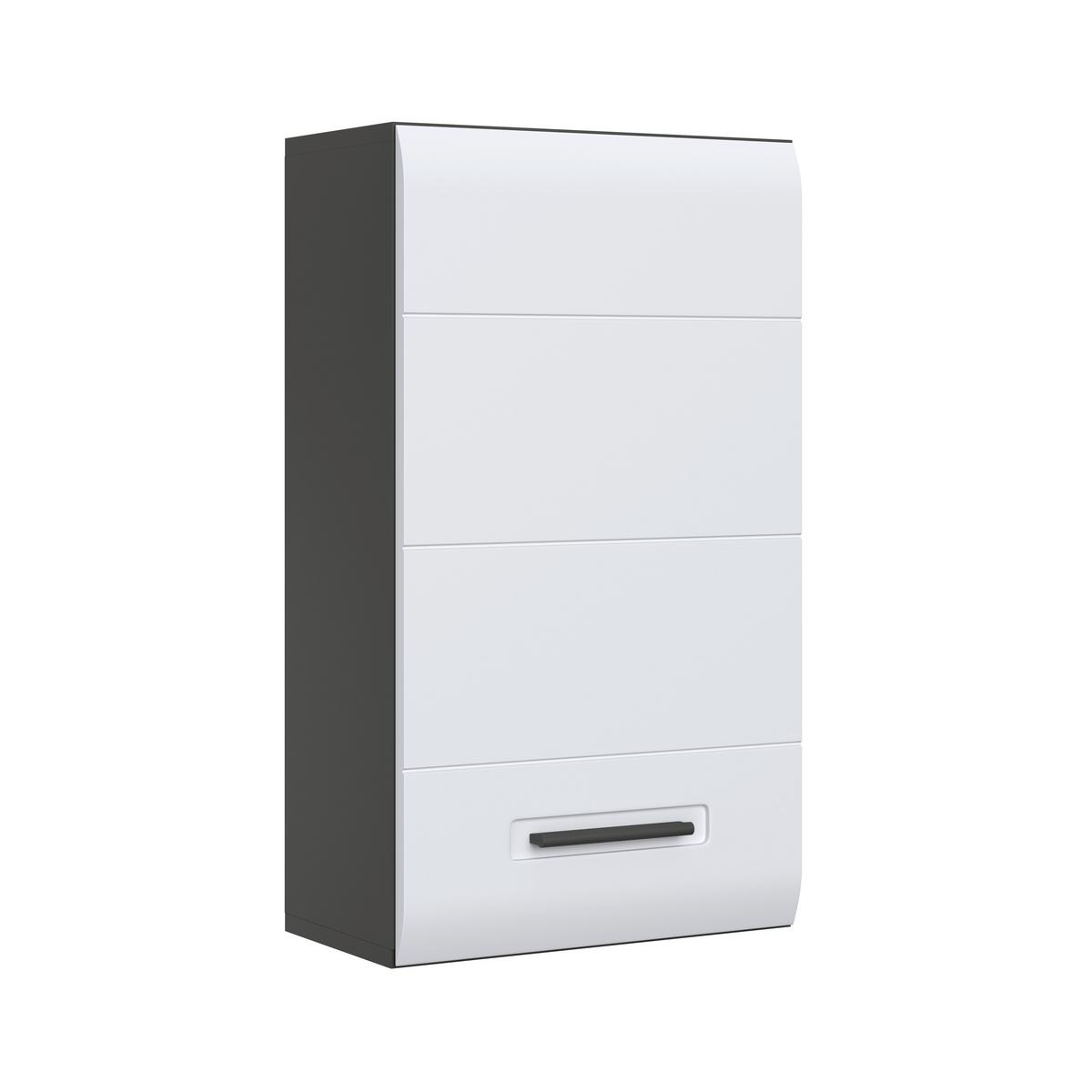 Viseći Element Pearl New - bijela/antracit, Konvencionalno, drvni materijal/plastika (40/70/22,6cm)