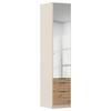 DULAP USI ROTATIVE ALABAMA - argintiu/culoare lemn stejar, Trend, material pe bază de lemn (47/229/54cm) - Modern Living