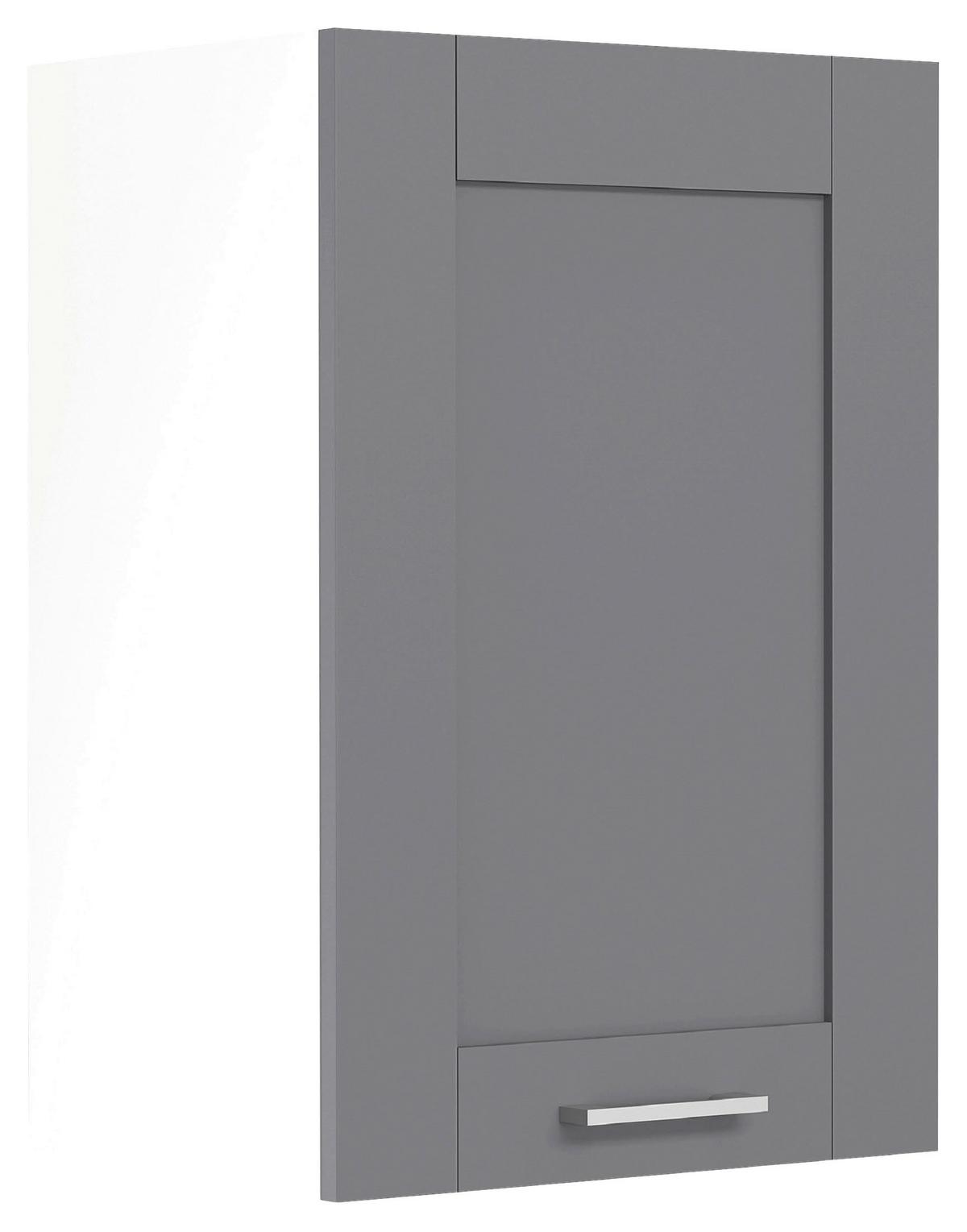 KÜCHENOBERSCHRANK COLURA - Weiss/Anthrazit, Trend, Holzwerkstoff/Kunststoff (40/60/31cm) - MID.YOU
