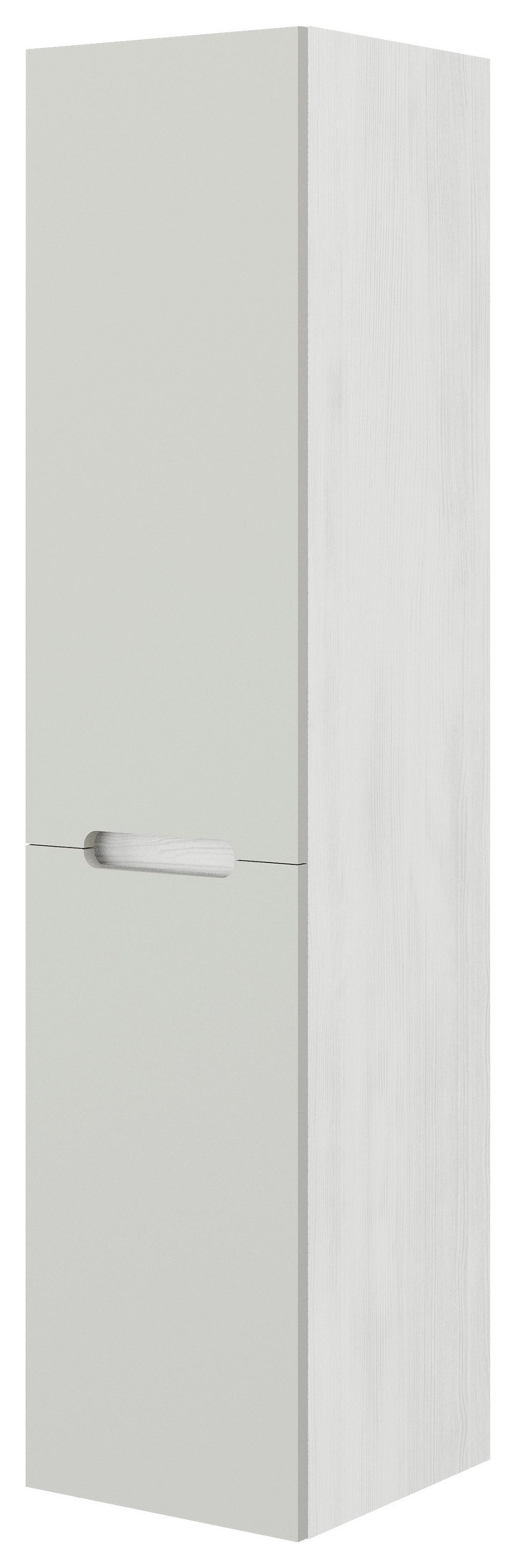 Magasszekrény Iris - fehér, Basics, fa (34/140/36cm)