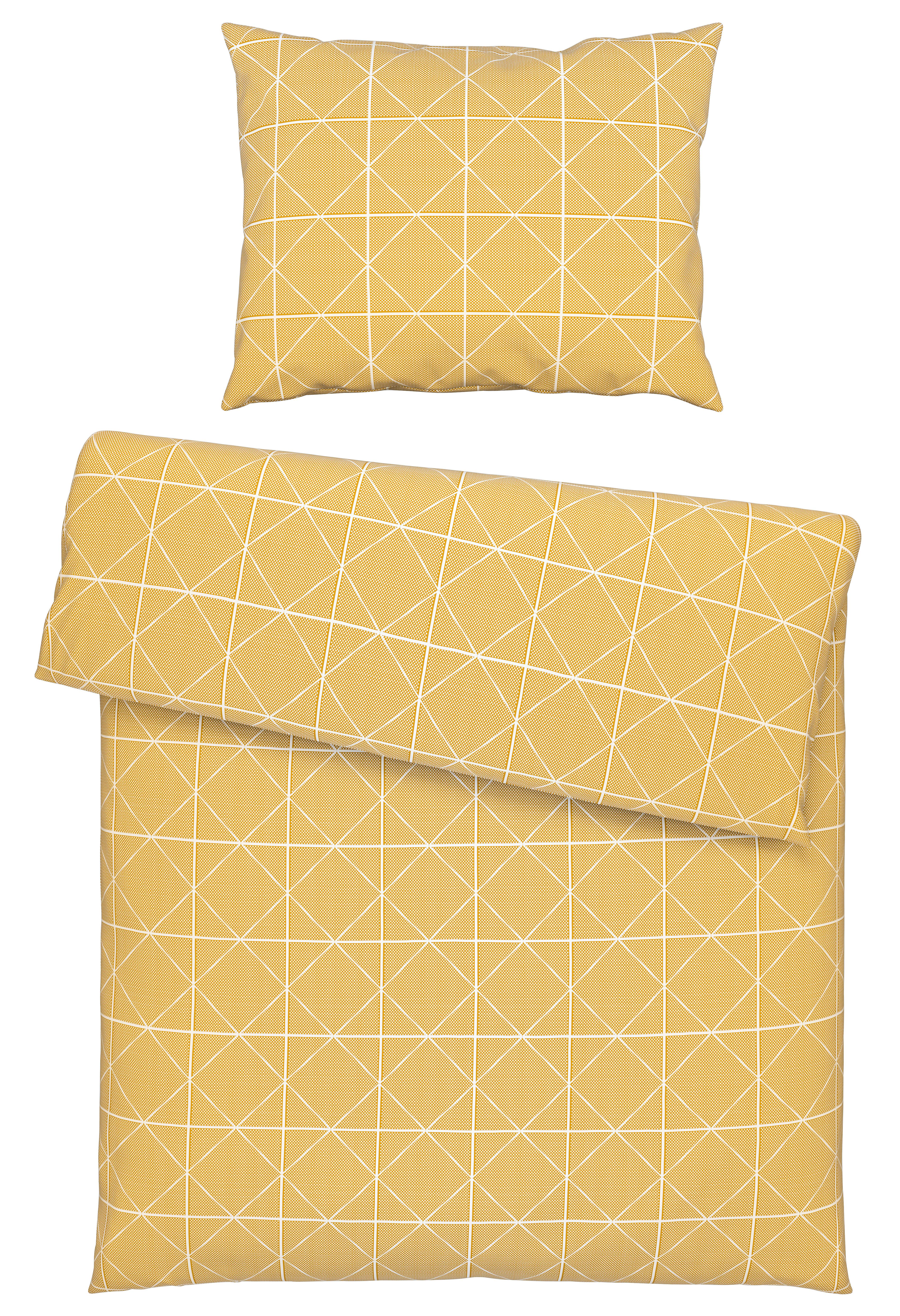Ágyneműhuzat-garnitúra Björn - sárga, Modern, textil (140/200cm) - Modern Living