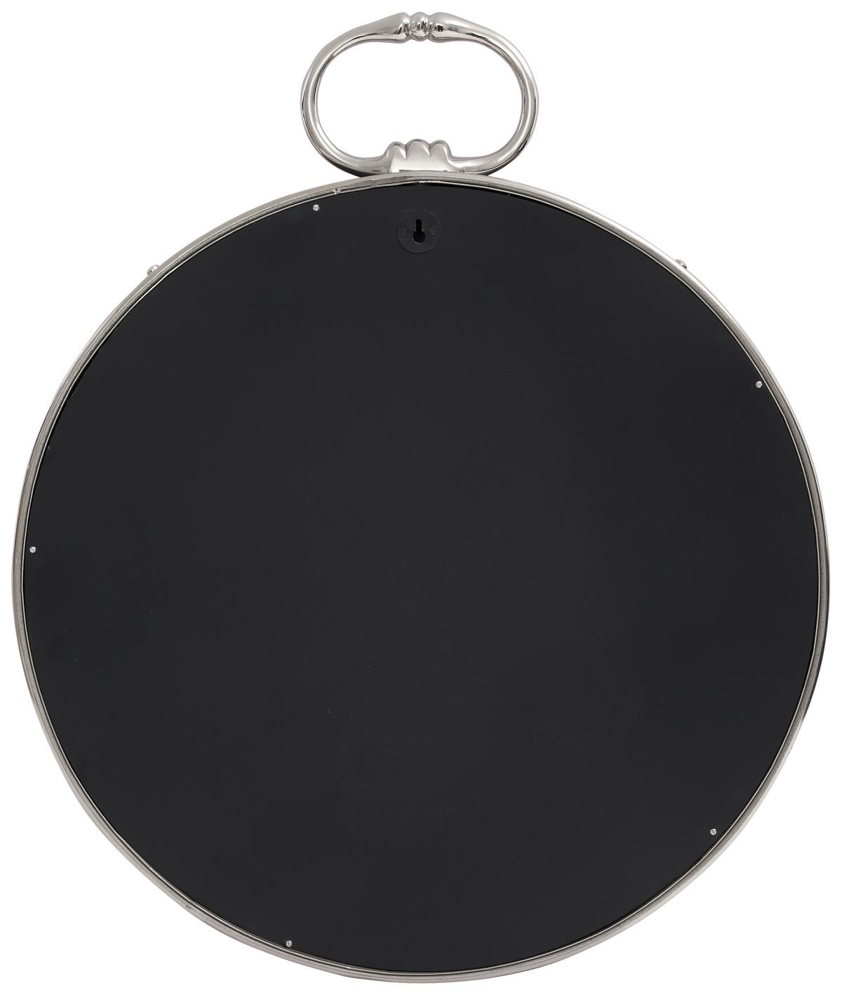 WANDSPIEGEL X1RTX-SIV - Silberfarben/Schwarz, Lifestyle, Glas/Metall (51/62/5cm) - Kayoom