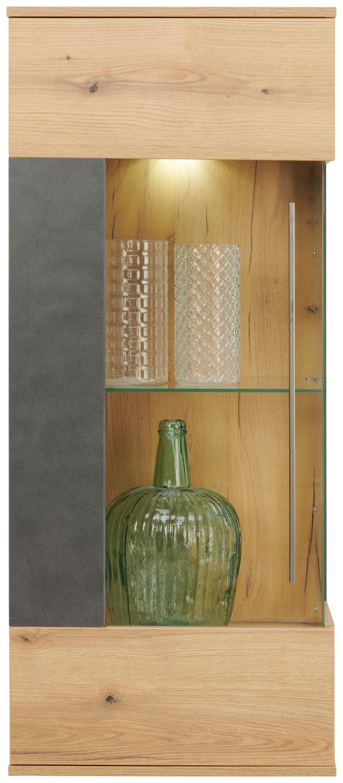 Vitrină suspendată LIMIT - Modern, sticlă/material pe bază de lemn (53/125/35cm) - Modern Living