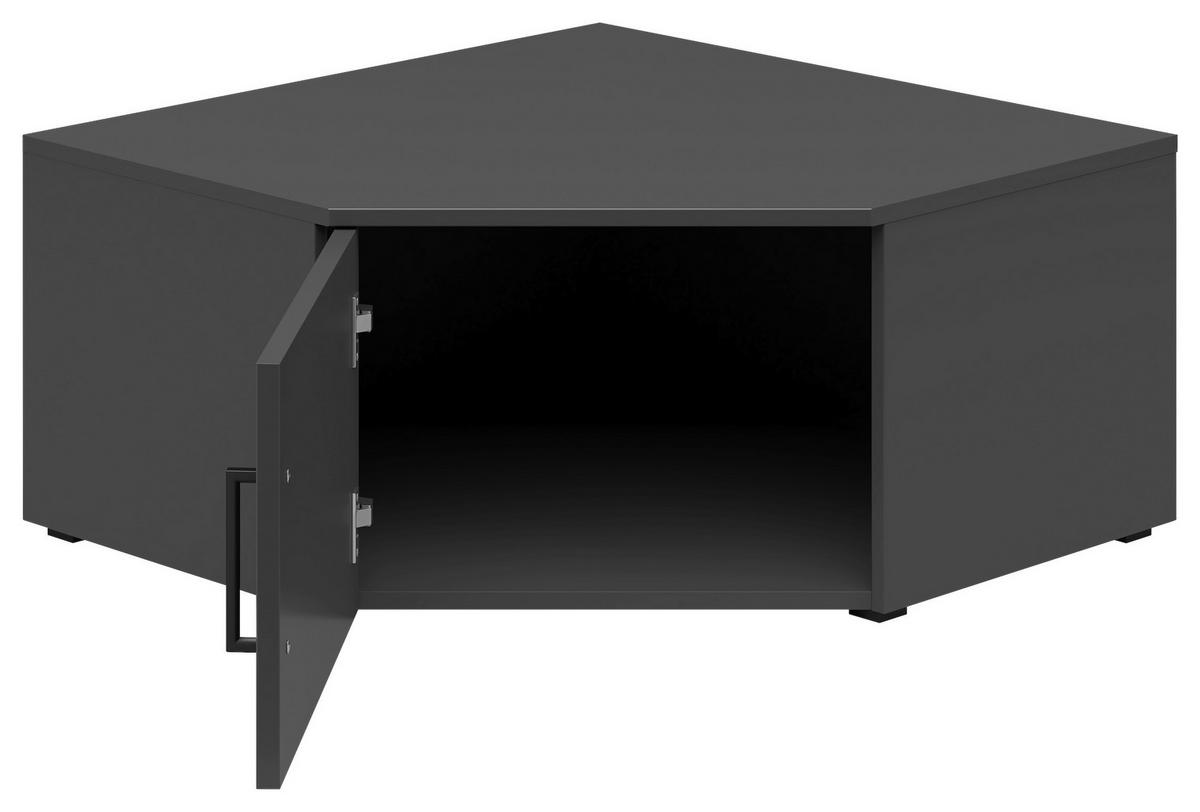 Aufsatzschrank Multistauraum Graphitfarben - Graphitfarben/Schwarz, Modern, Holzwerkstoff/Kunststoff (71,5/35/71,5cm) - Premium Living