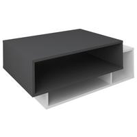 Klubska Miza Runila, Antracit, Bela, 88x50 - bela/antracit, Moderno, leseni material (88/50/35cm) - MID.YOU