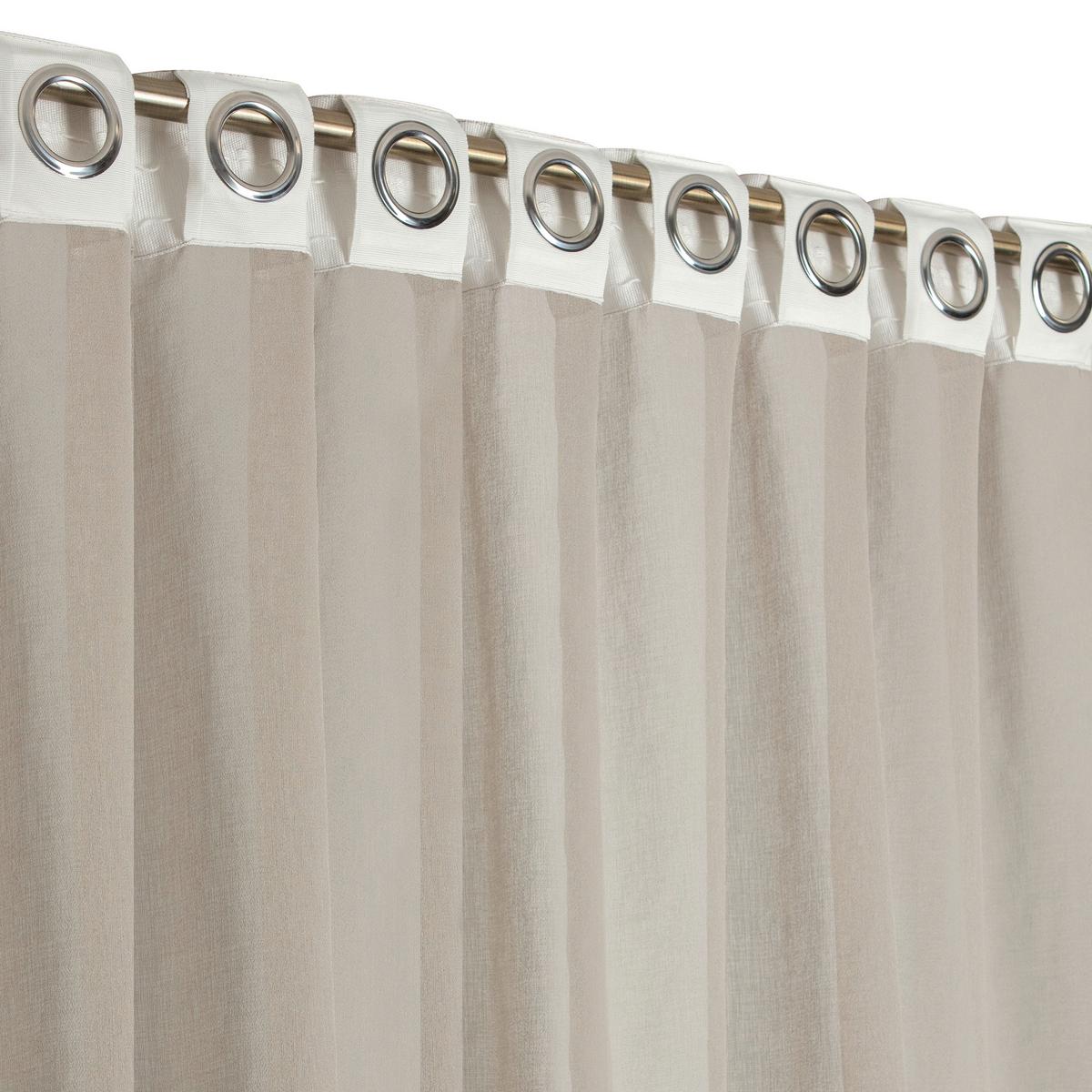 ZASŁONA GOTOWA 0160808 3 IN 1 LIM-HOME BEIGE - beżowy, Basics, tkanina (140/240cm)