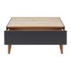 SOFFBORD FOSCO - grå/ekfärgad, Modern, trä (80/80/38cm) - Bessagi Home