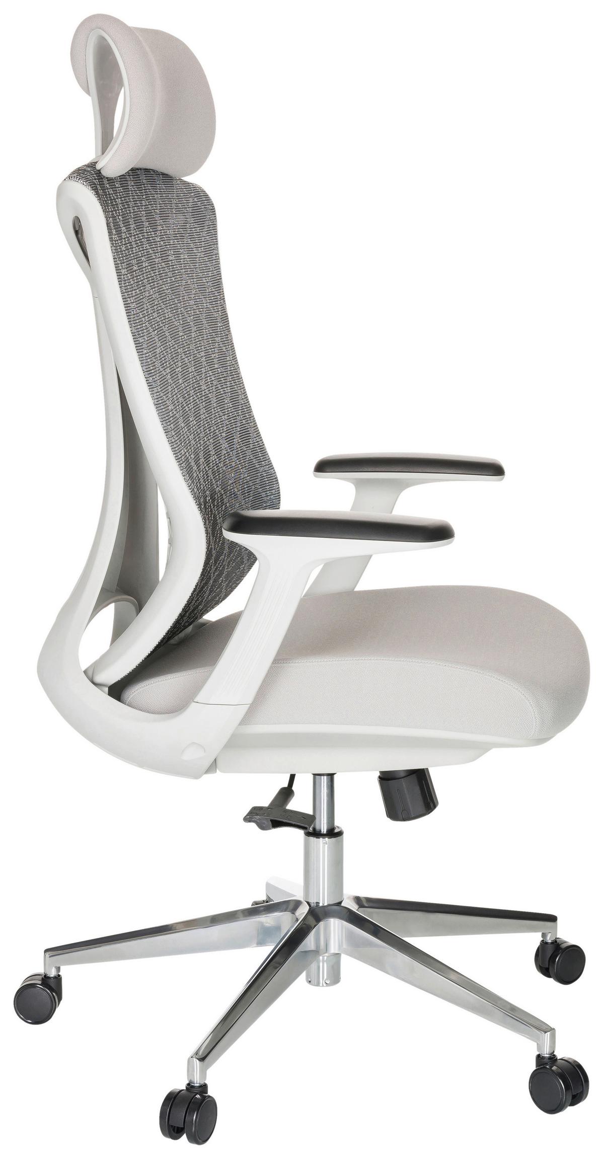 Pisarniški Stol Faleo W, Siva - srebrne barve/svetlo siva, Basics, kovina/umetna masa (67/115/69cm) - MID.YOU