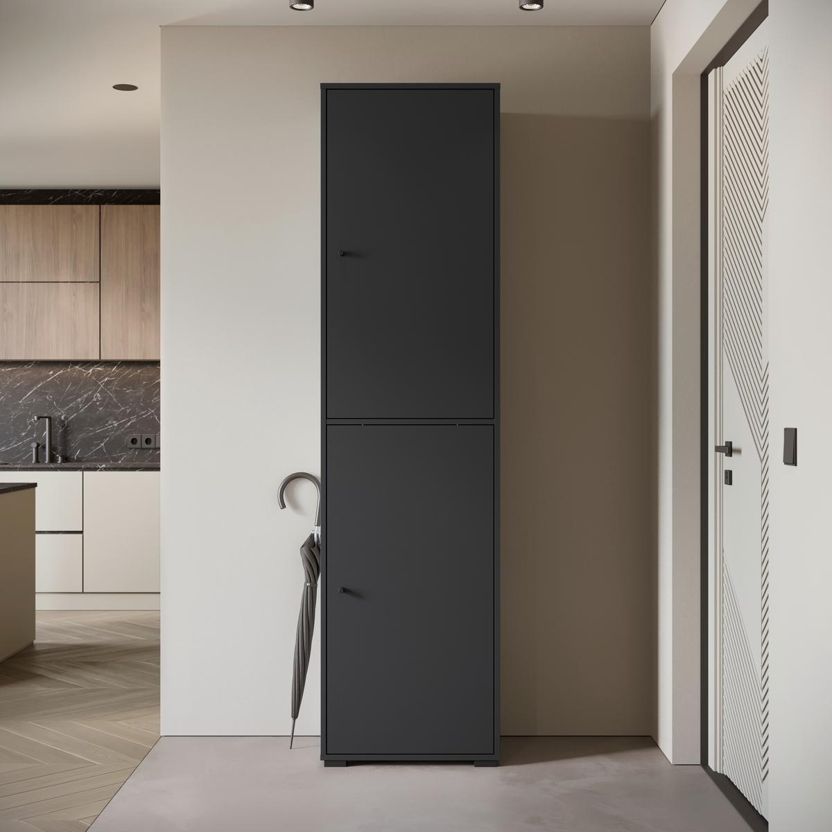 Omara Za Čevlje Dino, Črna - črna, Basics, kovina/umetna masa (50/190/33cm) - P & B