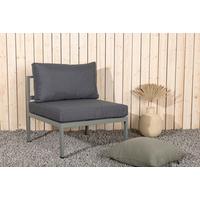 Loungesessel Copacabana Grau, Pastellgrün - Pastellgrün/Grau, KONVENTIONELL, Metall (70/65/74cm) - Gardenson