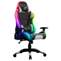 Gamingstuhl Agility Esports ca. 66x128 cm Schwarz m. LED - Schwarz/Grau, MODERN, Kunststoff/Textil (66/128/59,9cm) - X Rocker