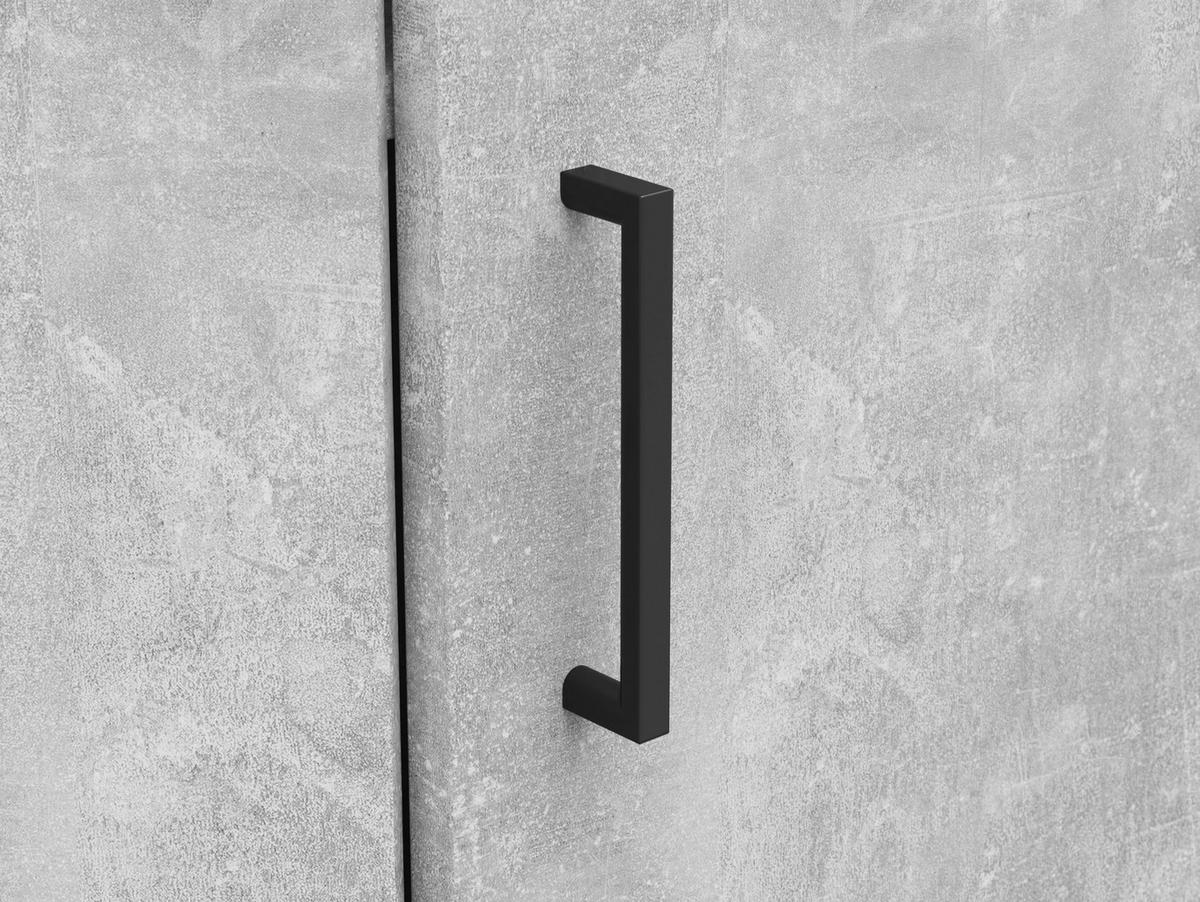 Eckkommode Multistauraum Grau - Schwarz/Grau, Modern, Holzwerkstoff/Kunststoff (71,5/115/71,5cm) - Premium Living