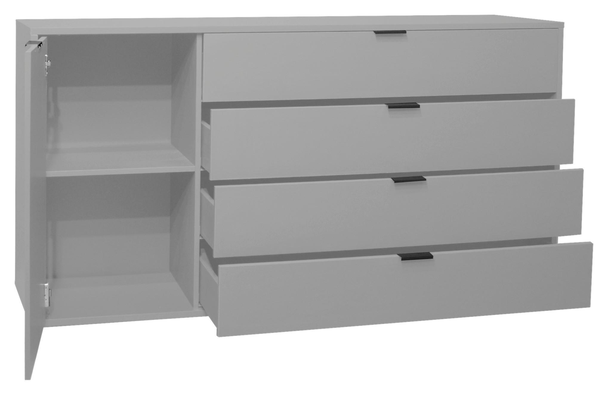 Sideboard in Grau - Grau, MODERN (168/87cm) - Premium Living