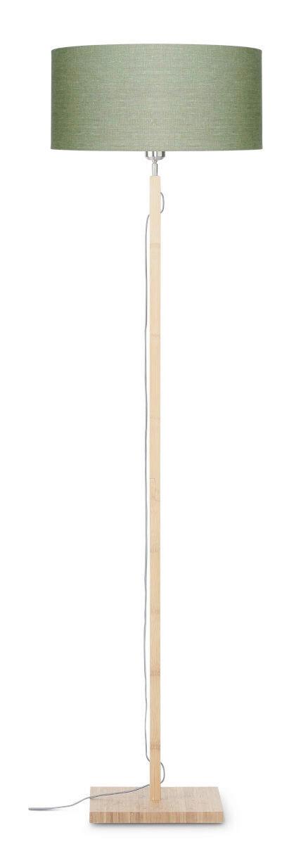 Stoječa Svetilka Fuji, Zelena, Bambus - zelena/naravne barve, Trend (47/167cm) - Good & Mojo