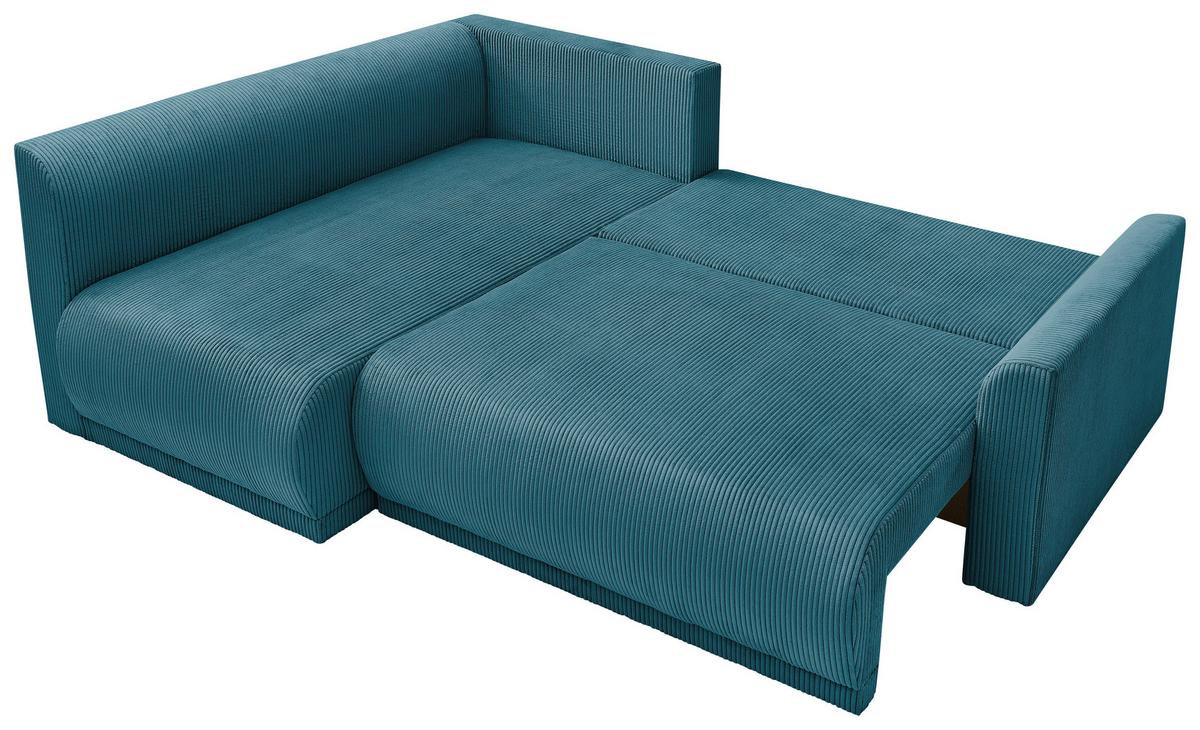 Coltar KIM - turcoaz, Modern, lemn/textil (233/160cm) - Modern Living