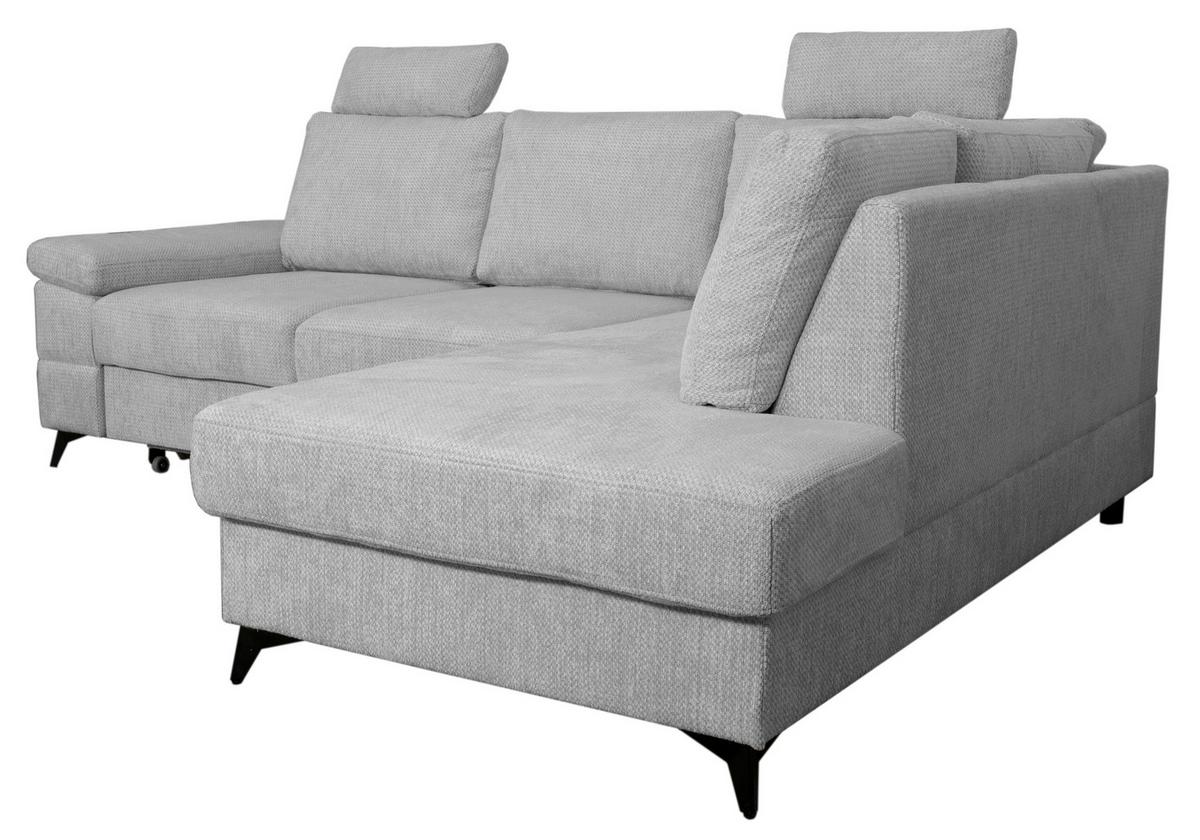 Coltar SARA L - negru/gri, Basics, textil (250/189cm) - Ondega