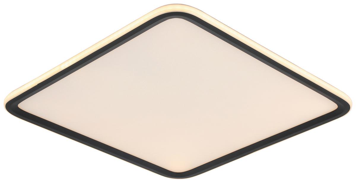 LAMPA SUFITOWA LED MIYU - czarny/biały, Modern, tworzywo sztuczne/metal (45/45/5,5cm) - Bessagi Home