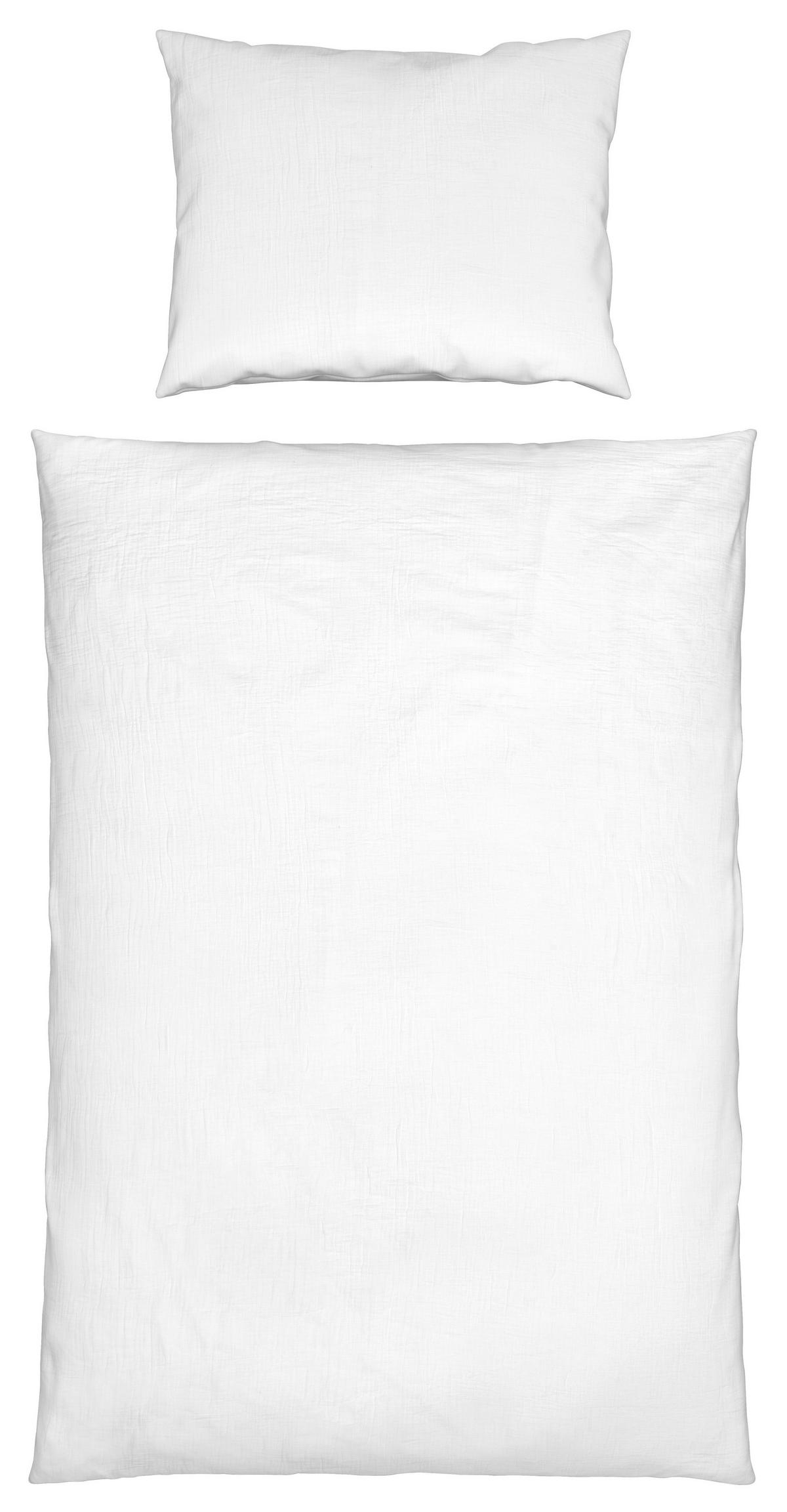 BETTWÄSCHESET MELANIA - Weiss, Lifestyle, Textil (160/210cm) - Modern Living