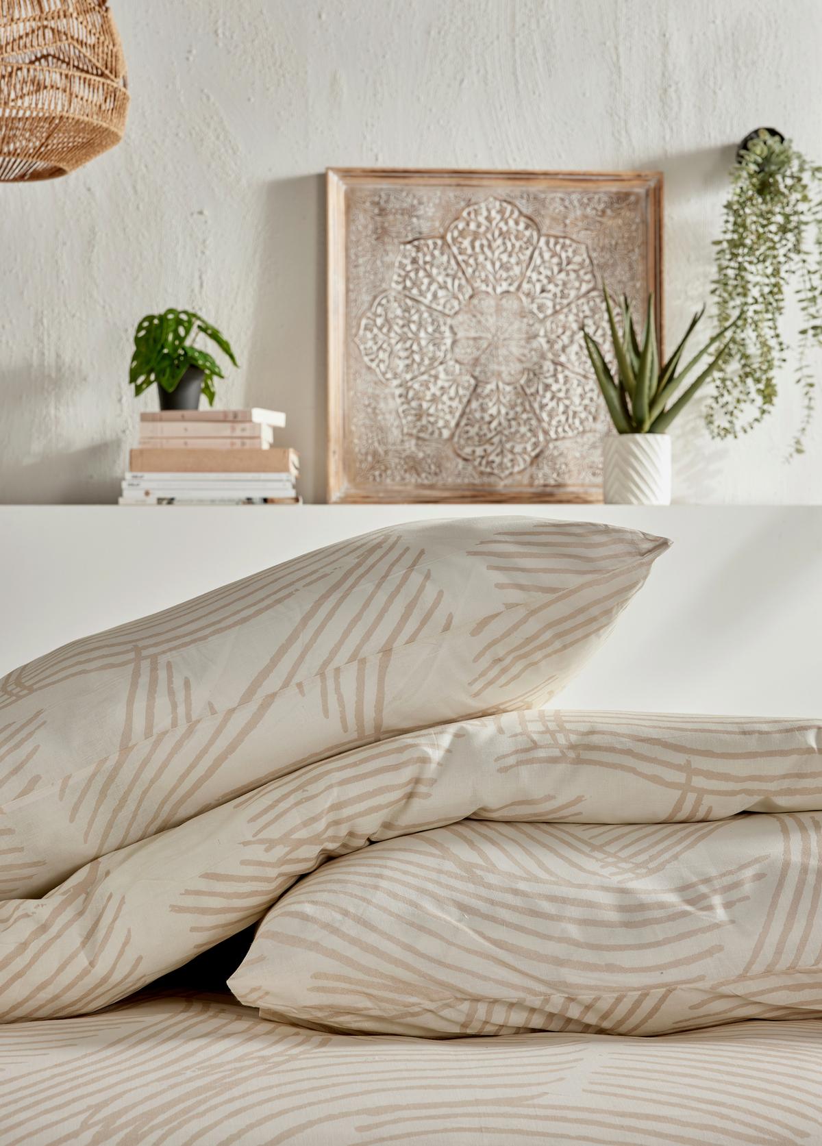 Lenjerie de pat Ranforce cca. 200x220/2x50x70 cm - alb, Modern, textil (200/220cm)