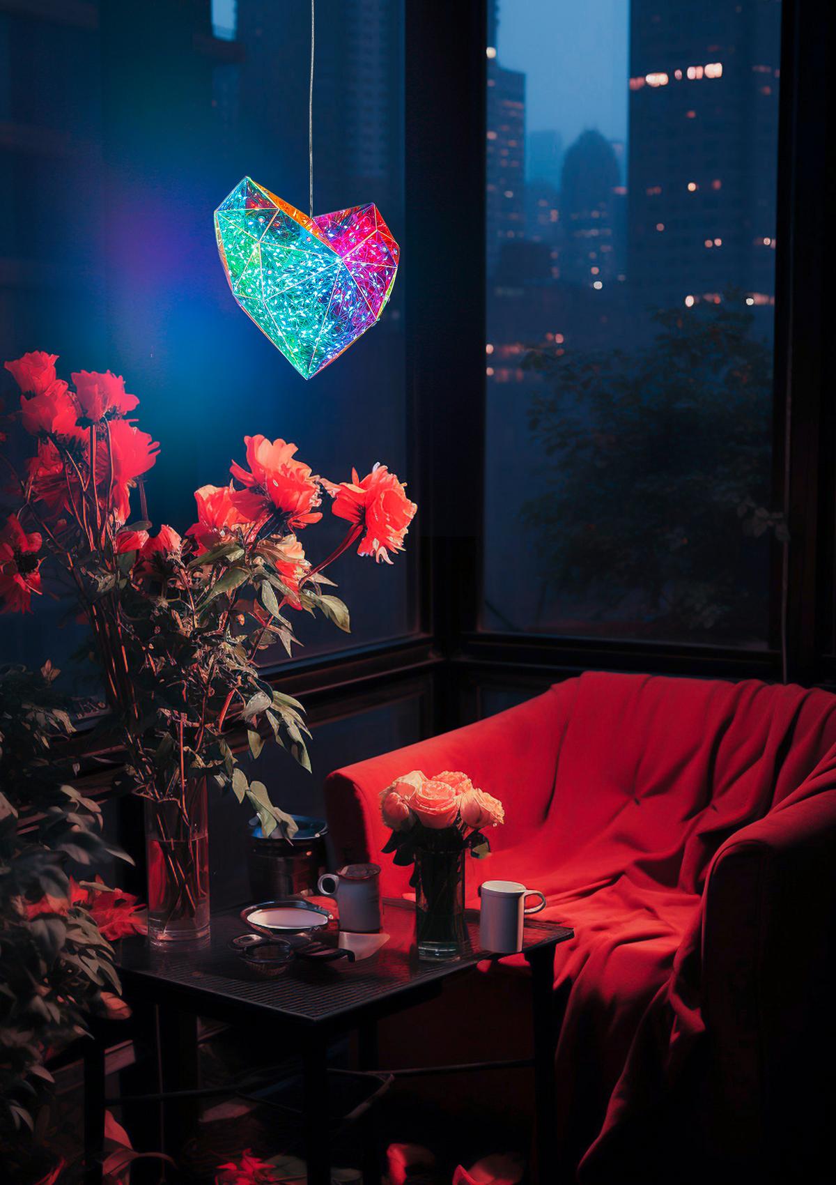 Lampă LED decorativă Herzi - transparent, Modern, plastic (6,5/23/20cm) - Mömax