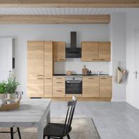 Küchenleerblock Structura High o. Geräte Eiche - Schieferfarben/Eichefarben, MODERN, Holzwerkstoff/Metall (300cm) - Nobilia